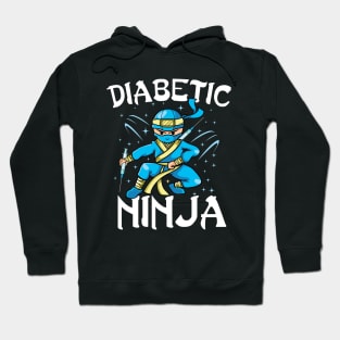 Support T1D Diabetic Ninja Type 1 Diabetes Awareness month Hoodie